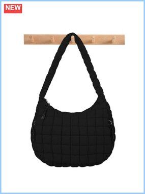 Quilted Puffer Tote Bag Nylon Crossbody Shoulder Hobo Handbag